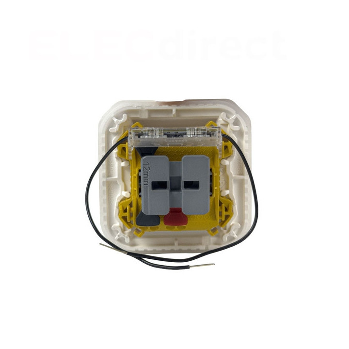 Legrand - Plexo - Poussoir NO+NF lumineux - 10A - 250V - composable - étanche - IP55/IK08 - Blanc - Réf : 069616L