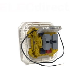 Legrand - Plexo - Poussoir NO+NF lumineux - 10A - 250V - composable - étanche - IP55/IK08 - Blanc - Réf : 069616L