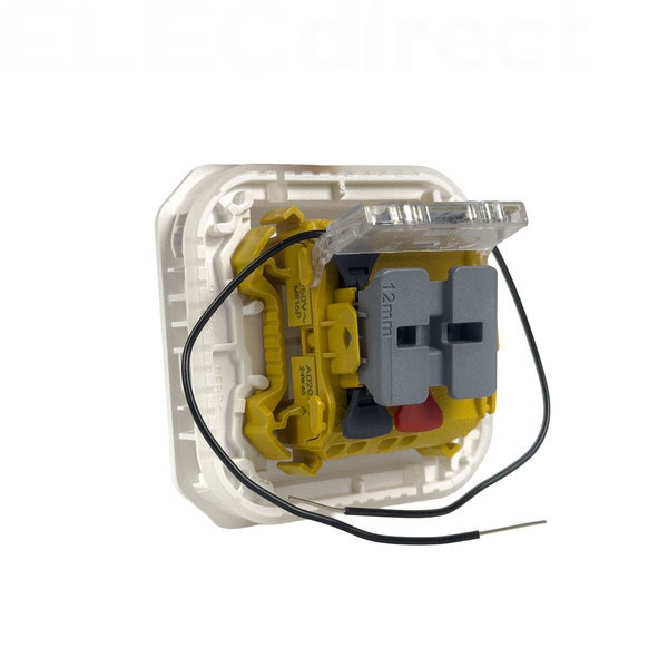 Legrand - Plexo - Poussoir NO+NF lumineux - 10A - 250V - composable - étanche - IP55/IK08 - Blanc - Réf : 069616L