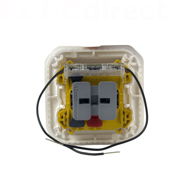 Legrand Plexo - Poussoir NO+NF lumineux - 10A - 250V - saillie - étanche - IP55/IK08 - Blanc - Réf : 069616L+069689L