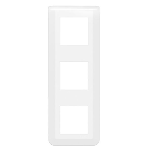 Legrand - Plaque de finition Mosaic verticale - 3x2 modules - blanc - Réf : 078823L