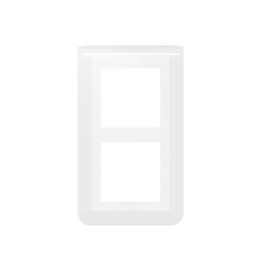 Legrand Mosaic - Plaque 2 x 2 modules - 2 postes (4M) - pour rénovation - en. 57mm - vertical - Réf : 078854L