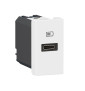 Legrand - Mosaic L - Prise chargeur USB- C - 3A/20W - 1 Port - Blanc - Réf : 077690L