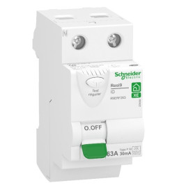 SCHNEIDER - RESI9 XE - Inter différentiel - 63A - Type Fsi - 30ma - 2P - Réf : R9ERF263