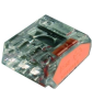Capri - Bornes automatique 3 entrées pour fil rigide 0,5 à 2.5mm² (boite de 100 connecteurs) - Réf : 309285