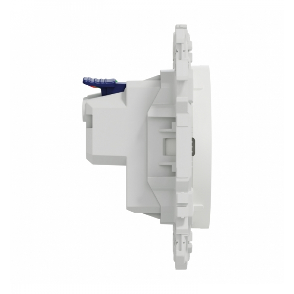 Schneider - Odace 2025 - prise 2P+T affleurante - bornes automatiques - blanc craie - Réf : S920052