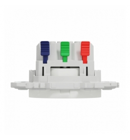 Schneider - Odace 2025 - prise 2P+T affleurante - bornes automatiques - blanc craie - Réf : S920052