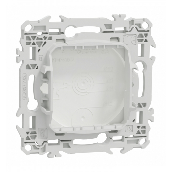 Schneider - Odace 2025 - Obturateur - pré-perçage pour sortie de câble - blanc craie - Réf : S920666