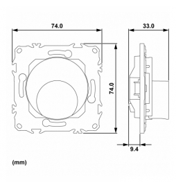 Schneider - Odace 2025 - sortie de câble - serre câble 6 à 12 mm² - blanc craie - Réf : S920662