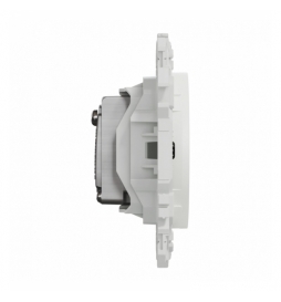 Schneider - Odace 2025 - prise TV simple mâle - sortie coaxiale - blanc craie - Réf : S920445
