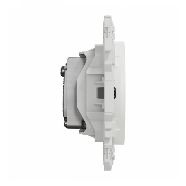 Schneider - Odace 2025 - prise TV simple mâle - sortie coaxiale - blanc craie - Réf : S920445