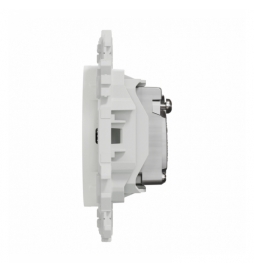 Schneider - Odace 2025 - prise TV simple mâle - sortie coaxiale - blanc craie - Réf : S920445