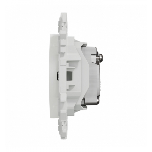 Schneider - Odace 2025 - prise TV simple mâle - sortie coaxiale - blanc craie - Réf : S920445