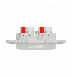 Schneider - Odace 2025 - double va-et-vient ou poussoir - 10AX - blanc craie - Réf : S920214