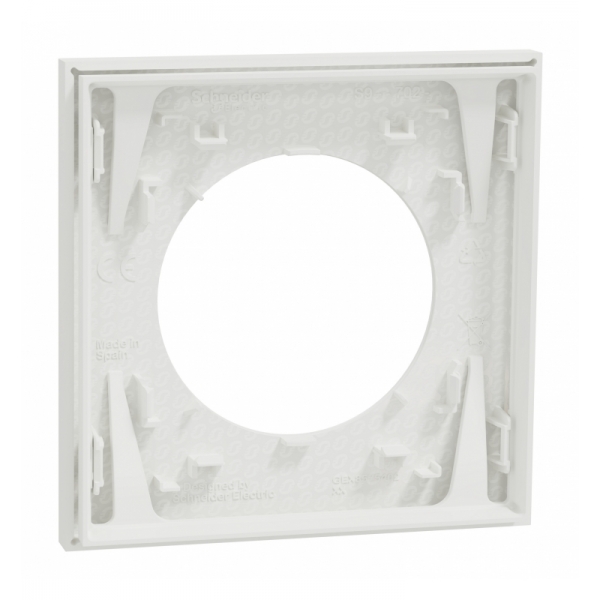 Schneider - Odace 2025 - plaque de finition 1 poste - couleur Blanc craie - Réf : S920702