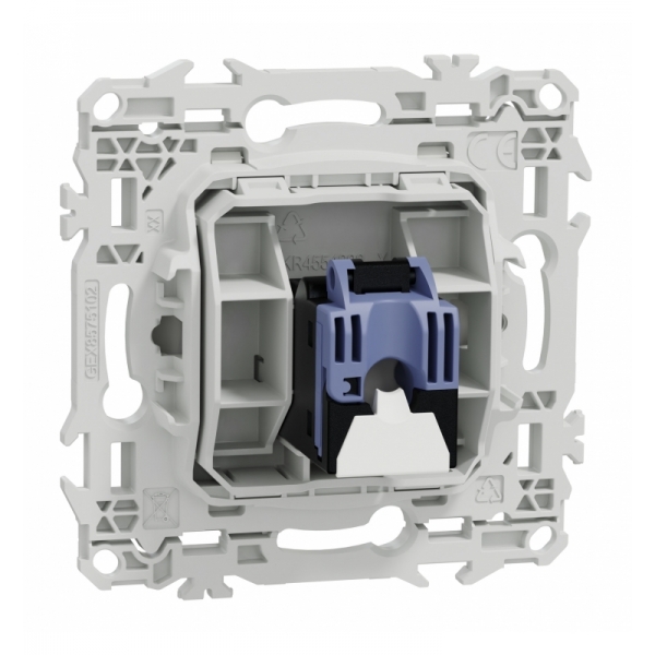 Schneider - Odace 2025 - prise RJ45 - Cat6 UTP grade 1 à 2 - blanc craie - Réf : S920475