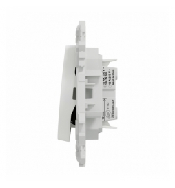 Schneider - Odace 2025 - interrupteur ou poussoir VMC 2 vitesses - 10AX - blanc craie - Réf : S920233