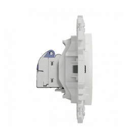 Schneider - Odace 2025 - prise RJ45 - Cat6 STP grade 2TV min à grade 3TV - blanc craie - Réf : S920476