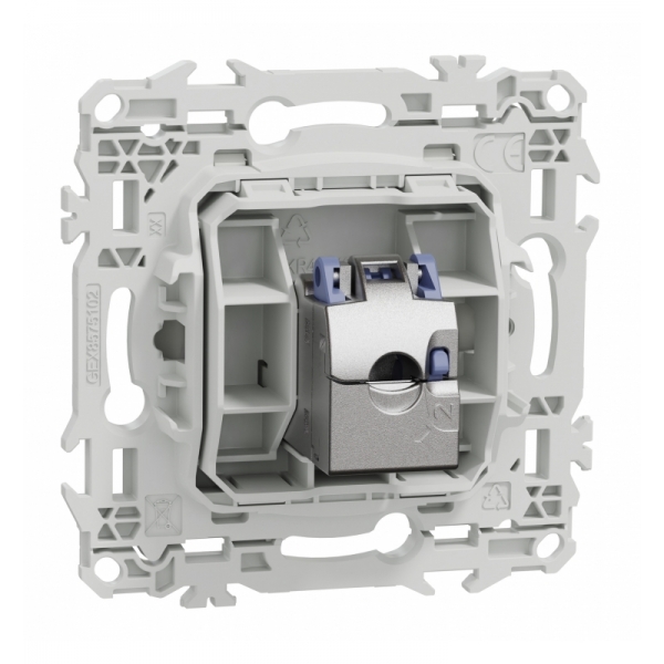 Schneider - Odace 2025 - prise RJ45 - Cat6 STP grade 2TV min à grade 3TV - blanc craie - Réf : S920476