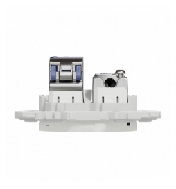 Schneider - Odace 2025 - prise mixte RJ45 Cat.6 STP + TV - blanc craie - Réf : S920141