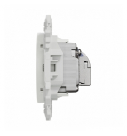 Schneider - Odace 2025 - prise mixte RJ45 Cat.6 STP + TV - blanc craie - Réf : S920141