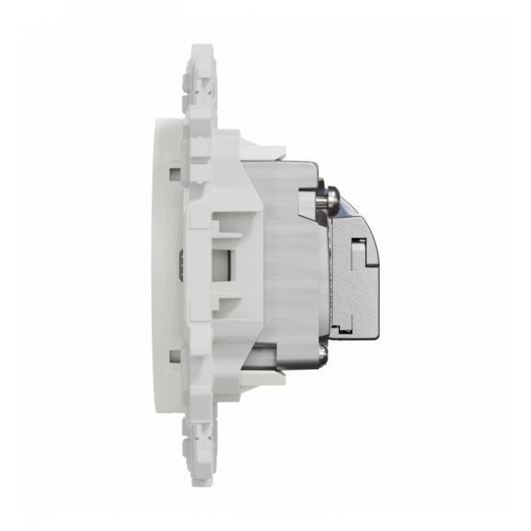 Schneider - Odace 2025 - prise mixte RJ45 Cat.6 STP + TV - blanc craie - Réf : S920141