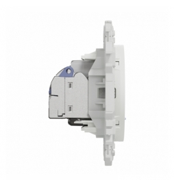 Schneider - Odace 2025 - prise mixte RJ45 Cat.6 STP + TV - blanc craie - Réf : S920141