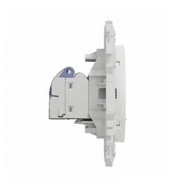 Schneider - Odace 2025 - prise double RJ45 - Cat6 STP grade 2TV min à grade 3TV - blanc craie - Réf : S920486