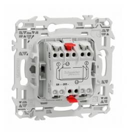 Schneider - Odace 2025 - permutateur - bornes automatiques - 10AX - blanc craie - Réf : S920205