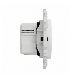 Schneider - Odace 2025 - chargeur double USB type C+C - 21W Power Delivery - blanc craie - Réf : S920401