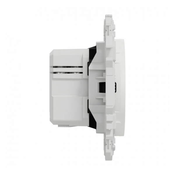 Schneider - Odace 2025 - chargeur double USB type C+C - 21W Power Delivery - blanc craie - Réf : S920401