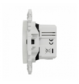 Schneider - Odace 2025 - chargeur double USB type C+C - 21W Power Delivery - blanc craie - Réf : S920401