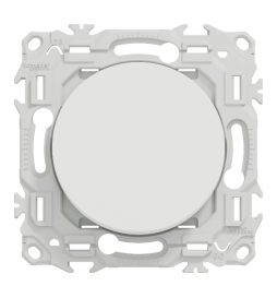 Schneider - Odace 2025 - va-et-vient ou poussoir - 10AX - blanc craie - Réf : S920204