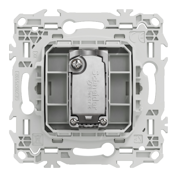 Schneider - Odace 2025 - prise TV simple mâle - sortie coaxiale - blanc craie - Réf : S920445