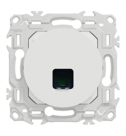 Schneider - Odace 2025 - prise RJ45 - Cat6 UTP grade 1 à 2 - blanc craie - Réf : S920475