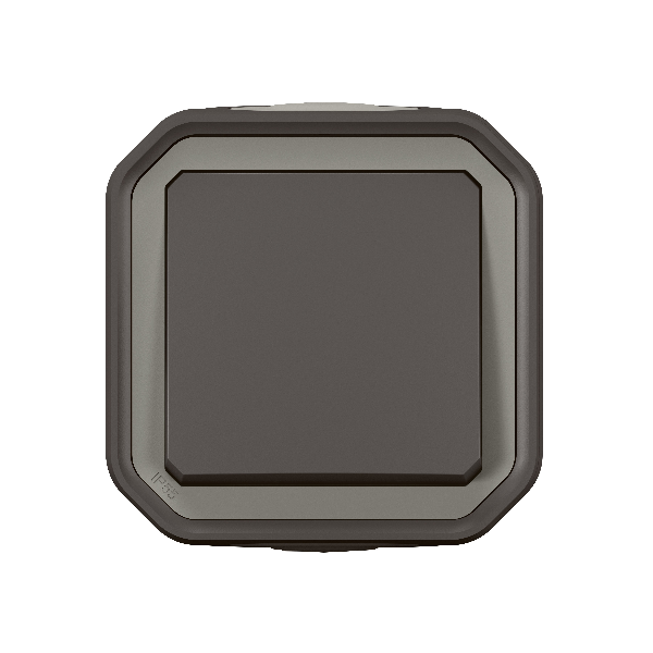 Legrand - Plexo L - Interrupteur / Va-et-vient étanche - Saillie - Anthracite - IP55/IK08 - Réf : 069761L vue de dos