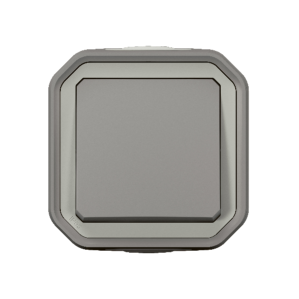 Legrand - Plexo L - Bouton poussoir - Saillie - Gris - 10A - IP55/IK08 - Réf : 069720L