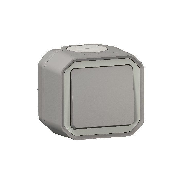 Legrand - Bouton poussoir étanche Plexo Saillie - 10A - IP55/IK08 - Gris - Réf : 069720L