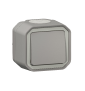 Legrand - Plexo L - Bouton poussoir - Saillie - Gris - 10A - IP55/IK08 - Réf : 069720L