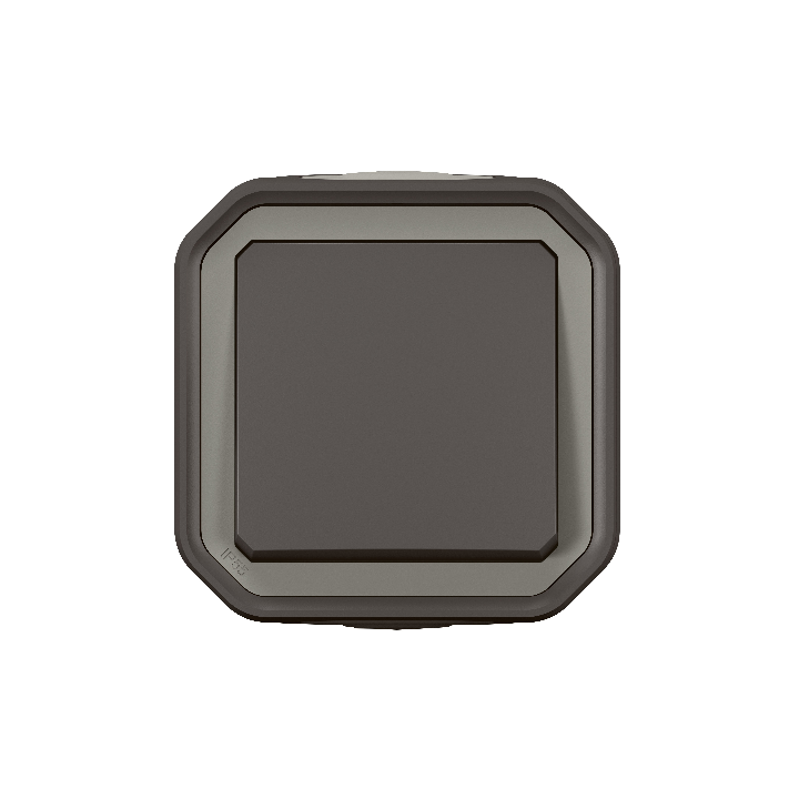 Legrand - Plexo L - Bouton poussoir - Saillie - Anthracite - 10A - IP55/IK08 - Réf : 069790L