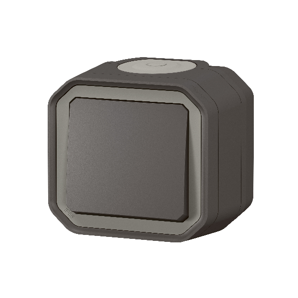 Legrand - Plexo L - Bouton poussoir - Saillie - Anthracite - 10A - IP55/IK08 - Réf : 069790L