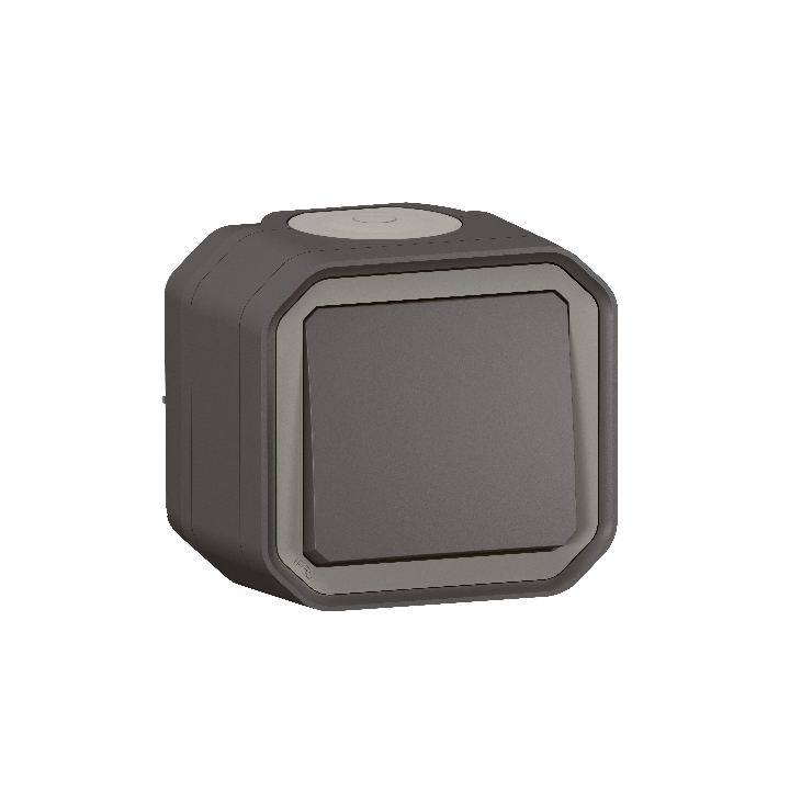 Legrand - Bouton poussoir étanche Plexo Saillie - 10A - IP55/IK08 - ANTHR - Réf : 069790L
