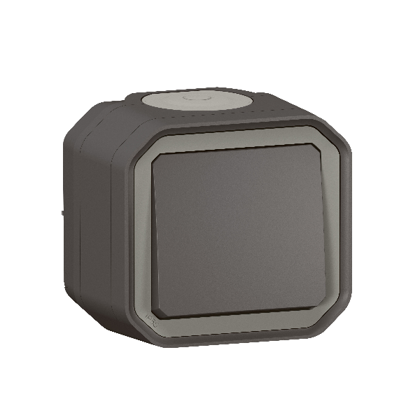 Legrand - Bouton poussoir étanche Plexo Saillie - 10A - IP55/IK08 - ANTHR - Réf : 069790L