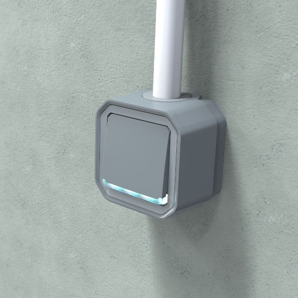 Legrand Plexo - Interrupteur ou Va-et-Vient témoin 10A - 250V - IP55/IK08 - Réf : 069712L