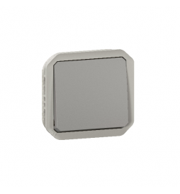 Legrand Plexo - Interrupteur ou Va-et-Vient - composable - gris - 10A - 250V - IP55/IK08 - Réf : 069511L