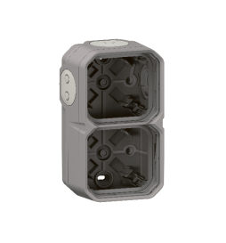 Legrand - Plexo L - Boîtier saillie étanche composable - 2 postes - horizontal/vertical - gris - Réf : 069672L