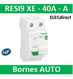 Interrupteur différentiel SCHNEIDER 40A 30mA type AC Resi9 XE - R9ERC240