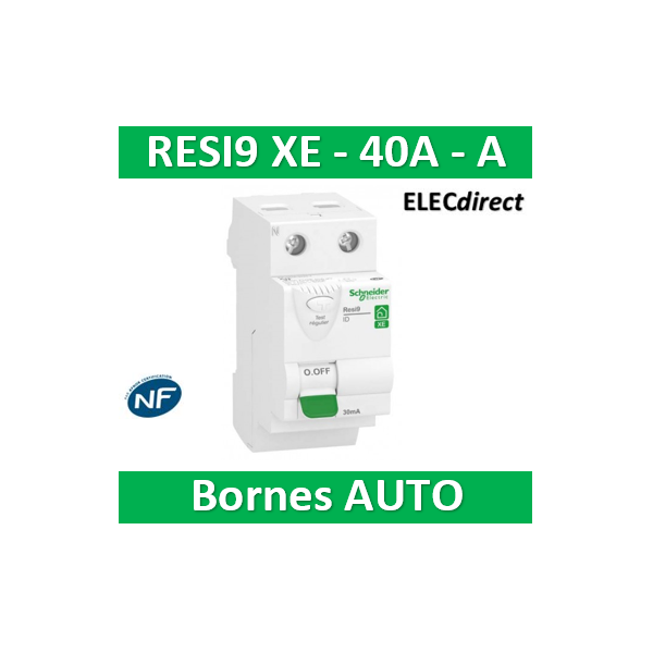 Resi9 XE - interrupteur différentiel - 2P - 40A - 30mA - Type A