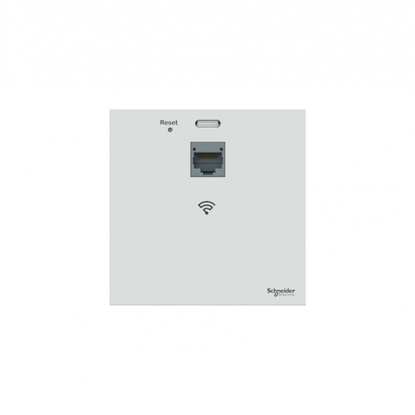 Schneider - Prise RJ45 Pt Acces WiFi bibande POE - WIFI 4-5-6 -1GBIT - blanc - Réf. VDIR20491