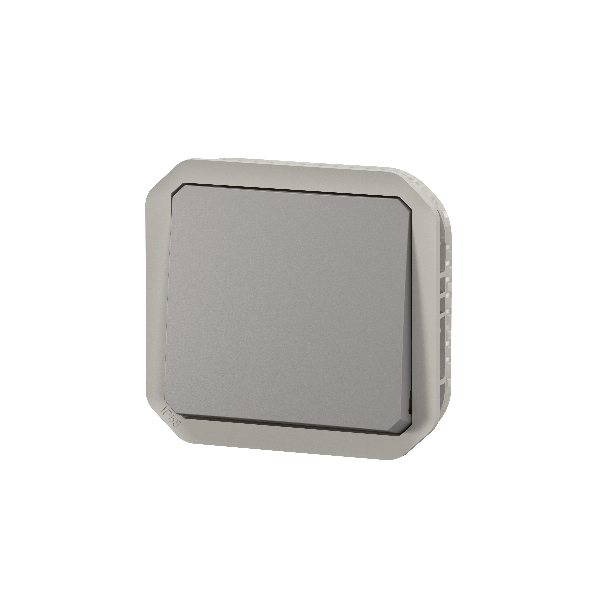 Legrand Plexo - Poussoir - 10A - 250V - composable - étanche - IP55/IK08 - Gris - Réf : 069540L